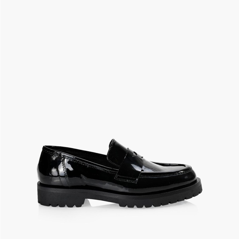 GEOX Patent Italian leather loafer